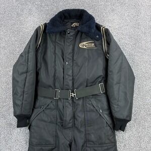 Vintage Arctic Cat‎ Snowmobile Ski Suit Women's 5 Black Jumpsuit Arctic Wear